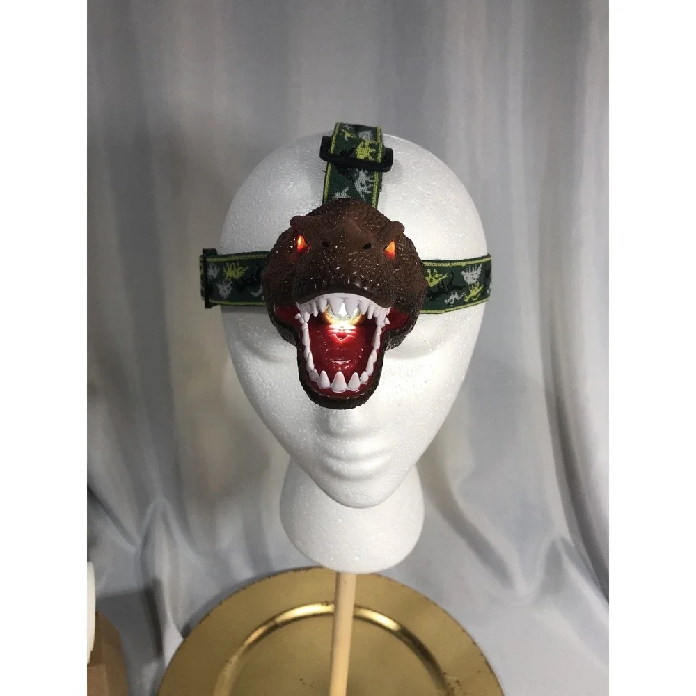 The Original SUN DinoBryte LED Headlamp LIGHT T-Rex Dinosaur for Kids ROARS LOUD